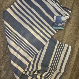 Striped Blue and White wrap /scarf